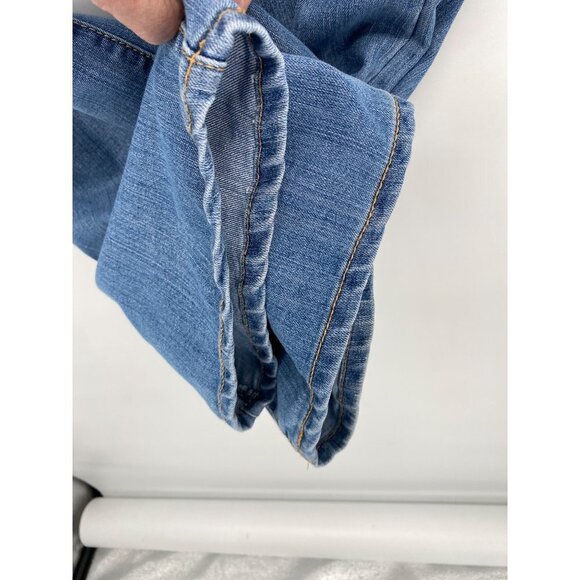 Faded Glory Womens Stretch Boot Cut Denim Jeans Size 12 Blue Washed 5 Pocket - Picture 8 of 13